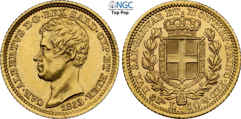 Savoia, Carlo Alberto (1831-1849), 10 Lire 1833 Torino, RR Au 18 mm, 3,22 g, con...