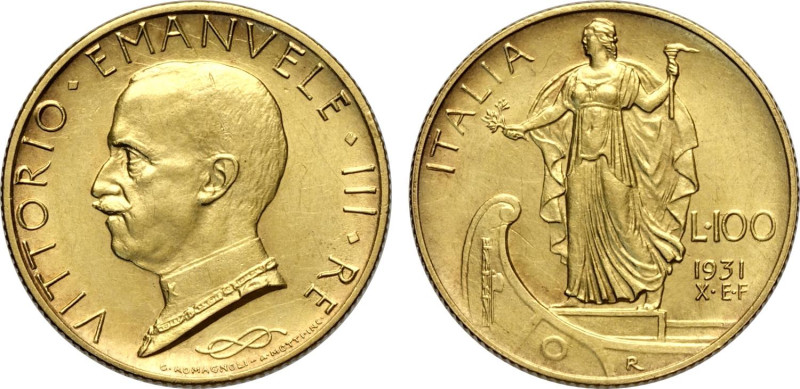Regno d'Italia, Vittorio Emanuele III (1900-1943), 100 Lire 1931-X, Rara Au 23,5...