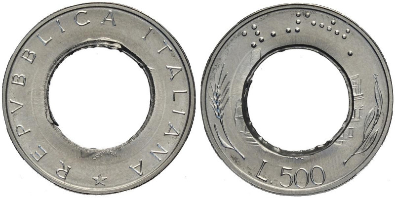 Repubblica Italiana, Monetazione in Lire (1946-2001), 500 Lire sd (1982-1995) se...