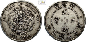 China Chihli, Kuang-hsu (1875-1908), Dollar year 34 (1908), L&M-465 Ag 39 mm, 26,7 g, in Slab PCGS VF35