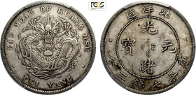 China Chihli, Kuang-hsu (1875-1908), Dollar year 34 (1908), L&M-465 Ag 39 mm, 26,7 g, in Slab PCGS XF40