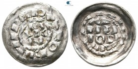 Enrico II di Sassonia AD 1004-1024. Milan. Denaro Scodellato AR