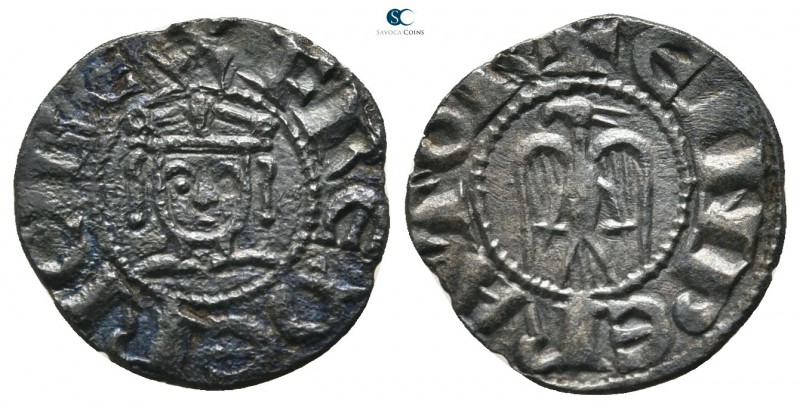 Enrico VI AD 1191-1197. Messina
Denaro BI

14 mm.,0,55 g.



very fine