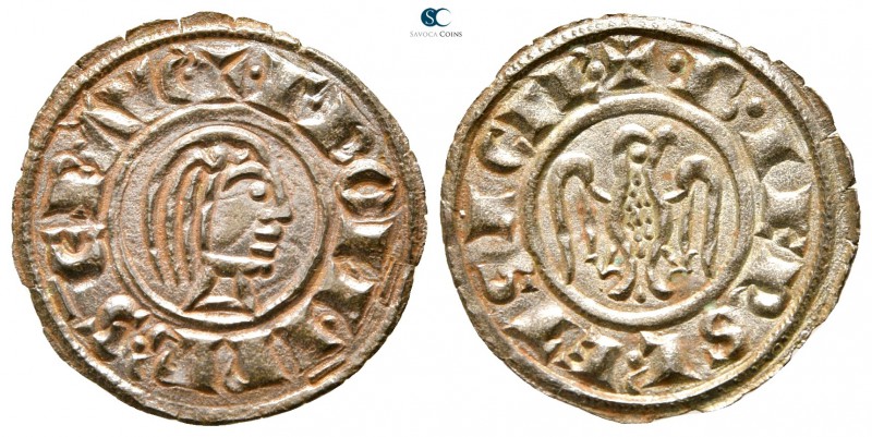 Federico II di Svevia AD 1218-1250. Brindisi
Denaro BI

18 mm.,0,64 g.


...