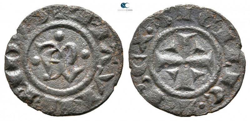Manfredi AD 1263-1266. Brindisi
Denaro BI

14 mm.,0,65 g.



very fine