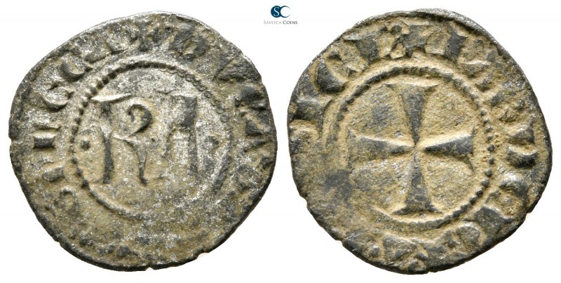 Charles I Anjou AD 1266-1285. Messina
Denaro BI

16 mm.,0,85 g.



very f...