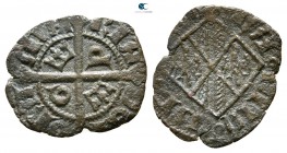 Maria and Martino AD 1396-1402. Messina. Denaro BI