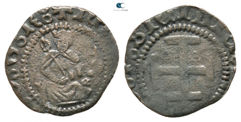 Ferdinand of Aragona AD 1458-1494. Napoli 
Tornese BI

13 mm.,0,36 g.



...