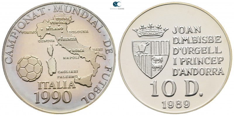 Andorra. AD 1989.
10 Dinar

12,0 g.



proof