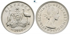 Australia.  AD 1960. 6 Pence