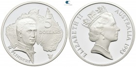 Australia.  AD 1993. M. Flinders. 5 Dollars