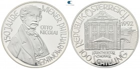 Austria.  AD 1992. Otto Nicolai. 100 Schilling