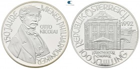 Austria.  AD 1992. Ottoo Nicolai. 100 Schilling