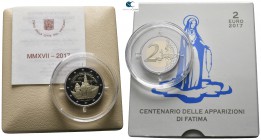 Vatican.  AD 2017. Fatima. 2 Euro