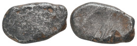 JUDAEA.(Circa 13th-5th century BC). Cut AR Hacksilver Dishekel Condition: Good very fine
Weight: 6.63 g
Diameter: 19.55 m