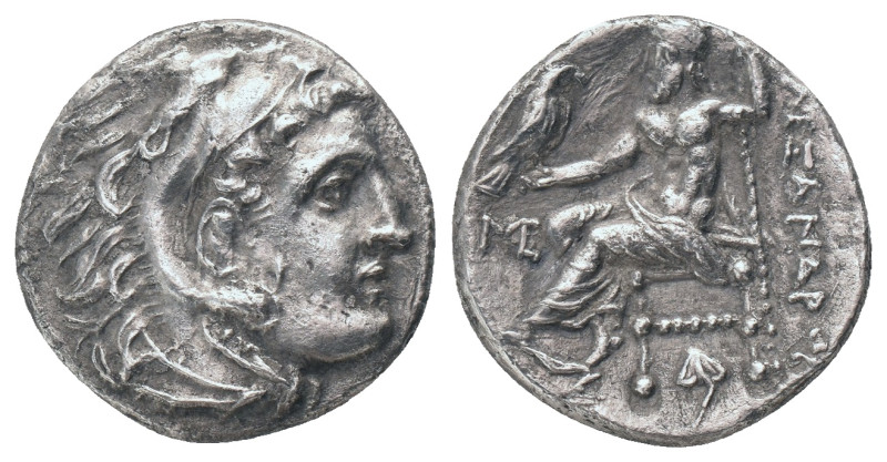 KINGS of MACEDON. Alexander III "the Great" 336-323 BC, Drachm, AR. Kolophon. St...
