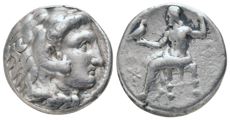 KINGS of MACEDON. Alexander III "the Great" 336-323 BC, Tetradrachm, AR
Obv: He...