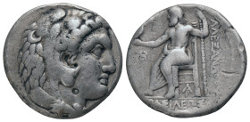 KINGS of MACEDON. Alexander III "the Great" 336-323 BC, Tetradrachm, AR. Babylon?
Obv: Head of Herakles right, wearing lion skin
Rev: AΛΕΞΑΝΔΡΟΥ BAΣ...