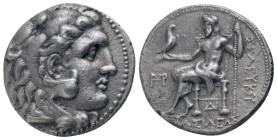 KINGS of MACEDON. Alexander III 'the Great', 336-323 BC. Tetradrachm, Side.
Obv: Head of Herakles right, wearing lion's skin
Rev: AΛΕΞΑΝΔΡΟΥ BAΣIΛEΩ...