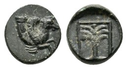 TROAS. Skepsis (Circa 400-310 BC). AE
Obv: Rhyton with forepart of Pegasos left
Rev: Σ-Κ Palm tree; all within linear square Condition : Good very f...