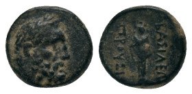 KINGS of BITHYNIA.Prusias I. (230-182 BC). AE.
Obv : Laureate head of Herakles right
Rev : ΒΑΣΙΛΕΩΣ ΠΡΟΥΣΙΑΣ. herm (?) facing.
Waddington p. 226, 3...