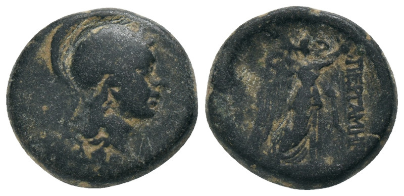 MYSIA. Pergamon. (Mid-late 2nd century BC). AE. Pergamos, magistrate.
Obv: EΠI ...