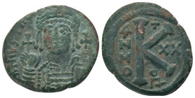JUSTINIAN I.(527-565).Theoupolis (Antioch).Half Follis.

Condition: Good very fine
Weight: 10.25 g
Diameter: 23.95 m