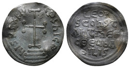 LEO IV and CONSTANTINE VI .776-780 AD. Constantinople mint.AR Miliaresion. IhSUS XRISTUS NICA, cross potent on three steps / LEONS CONST ANTINE CΘЄЧbA...
