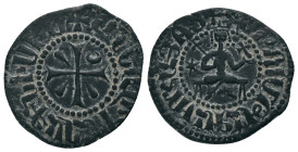CILICIAN ARMENIA.Hetoum I.(1226-1270).Sis.Kardez.
Obv : King enthroned facing, holding lis-scepter and globus-cruciger; star to left.
Rev : Ornate c...