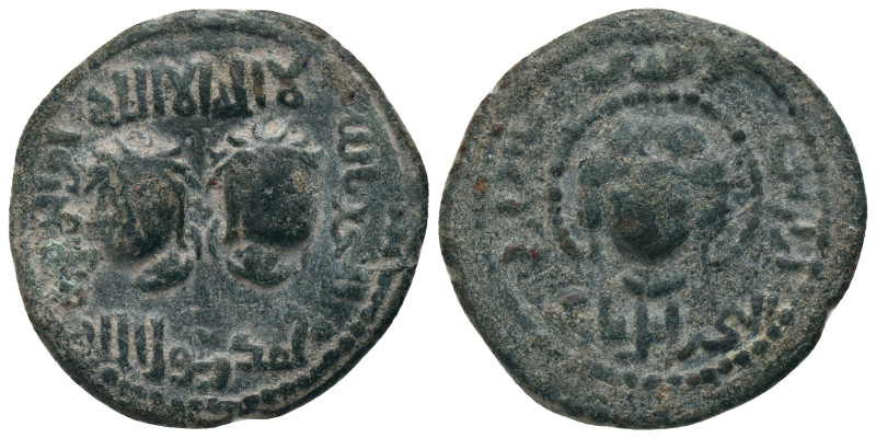ARTUQID of MARDIN.Najim al-Din Alpi.(1152-1176).No mint & No Date.AE Dirhem. ﻣﻠﻚ...