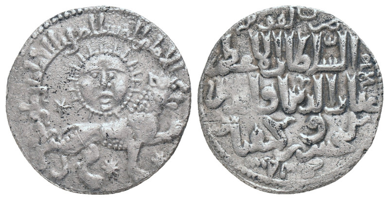 SELJUQ of RUM.Kaykhusraw II.(1211-1220). Konya. AH 639. Dirhem.
Obv : Lion adva...