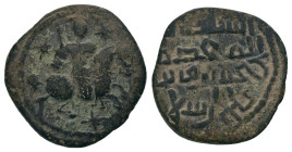 SELJUQ of RUM.Kaykhusraw I.1st Reign.1192-1196 AD.No Mint & No Date.AE Fals.Horseman right, holding sword / Arabic legend. Album 1202.

Condition: G...