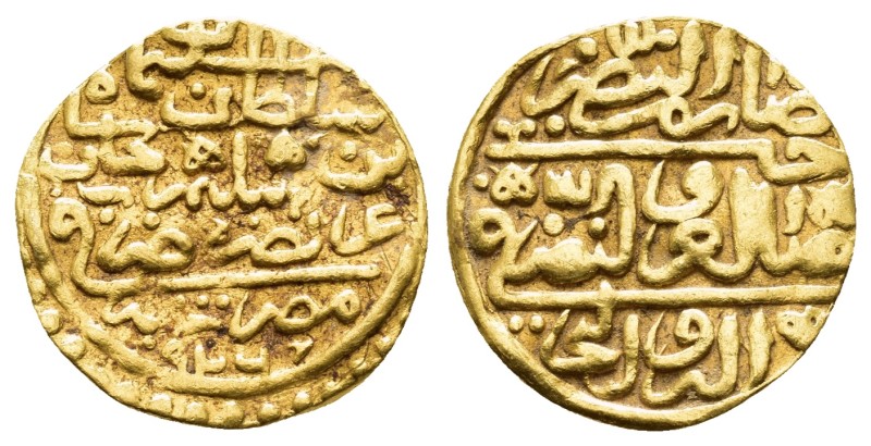 OTTOMAN EMPIRE. Sulayman I Qanuni (AH 926-974 / AD 1520-1566). Gold. Sultani. Mi...