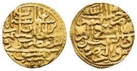 OTTOMAN EMPIRE.Süleyman I. (926 - 974 H. / 1520 - 1566). Gold. 926 H. Dimishq.

Condition: Good very fine
Weight: 3.44 g
Diameter: 18.70 m