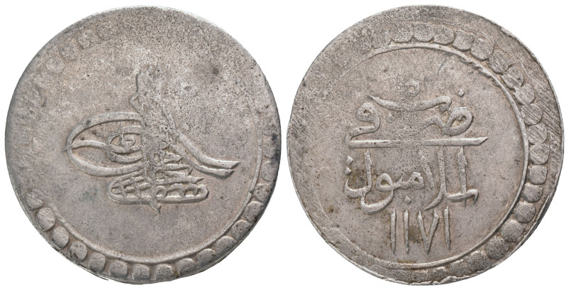 OTTOMAN EMPIRE. Mustafa III (1757-1774).Islambol (ISTANBUL).AH 1171/5.60 Para.
...