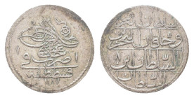 Ottoman Empire, Abdul Hamid I, 10 Para 1780 AH 1187/8, Kostantiniyye
Condition: Good very fine
Weight: 4.35 g
Diameter: 24.20 m