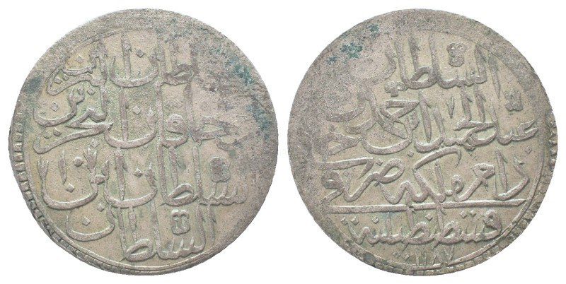 Ottoman Empire, Abdul Hamid I, 2 Zolota, 1780 AH 1187/10, Kostantiniyye 

Condit...
