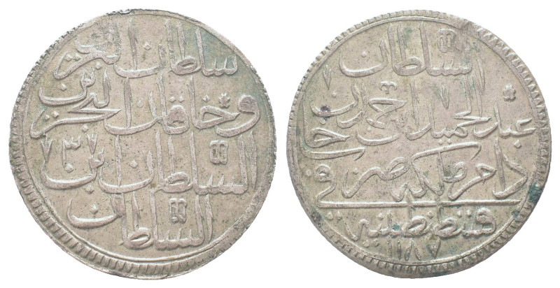 Ottoman Empire, Abdul Hamid I, 2 Zolota, 1780 AH 1187/3, Kostantiniyye 

Conditi...