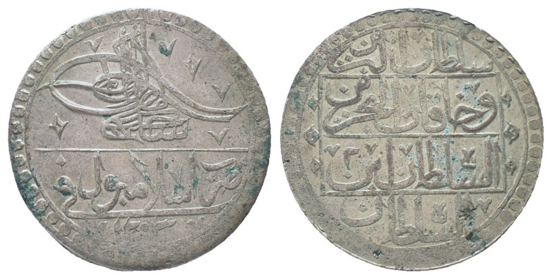 Ottoman Empire, Selim III. 1 yuzluk. 1789, AH 1203/2 Kostantiniyye

Condition: G...