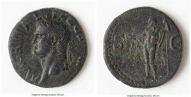 Marcus Agrippa, lieutenant of Augustus (died 12 BC). AE as (26mm, 10.53 gm, 7h). Fine, bronze disease. Posthumous issue, Rome, AD 37-41. M•AGRIPPA•L-•...