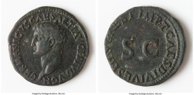 Divus Germanicus (died AD 19). AE as (26mm, 8.61 gm, 7h). VF, bronze disease. Rome, Restoration Issue, AD 80-81. GERMANICVS CAESAR TI AVG F DIVI AVG N...