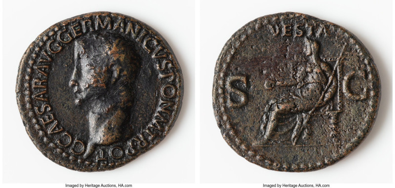 Gaius (Caligula) (AD 37-41). AE as (30mm, 10.90 gm, 6h). Fine, altered surface. ...