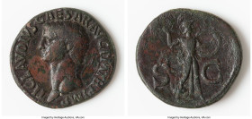 Claudius I (AD 41-54). AE as (29mm, 10.32 gm, 6h). Fine, altered surface. Rome, ca. AD 41-42. TI CLAVDIVS CAESAR AVG P M TR•P•IMP, bare head of Claudi...