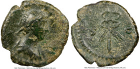 Anonymous issue (AD 98-180). AE quadrans/semis (15mm, 7h). NGC VF. Group IX. Draped bust of Mercury right, seen from side, wearing winged petasus / Wi...