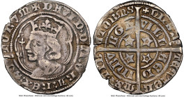 David II (1329-1371) Groat (4 Pence) ND (1357-1367) VF35 NGC, Edinburgh mint, S-5098. 4.11gm. Second coinage. Older head 1, with aquiline nose, pierce...