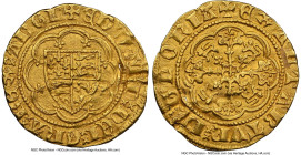 Edward III (1327-1377) gold 1/4 Noble ND (1356-1361) AU Details (Bent, Edge Filing) NGC, Tower mint, Cross mm, Fourth Coinage, Pre-Treaty Period, S-14...