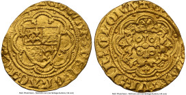 Edward III (1327-1377) gold 1/4 Noble ND (1361) AU Details (Damaged) NGC, S-1501. 1.61gm. Fourth coinage. Traditional Treaty Period. HID09801242017 © ...