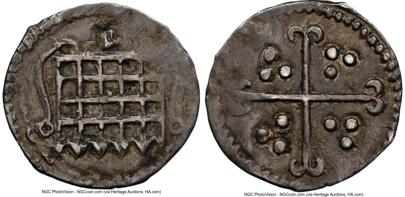 Elizabeth I (1558-1603) 1/2 Penny ND (1601) AU55 NGC, Tower mint, S-2588. 0.25gm...