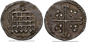 Elizabeth I (1558-1603) 1/2 Penny ND (1601) AU55 NGC, Tower mint, S-2588. 0.25gm. The highest graded example of this particular issue certified by NGC...