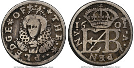 Elizabeth I (1558-1603) cast silver Pattern Penny 1601 VF25 NGC, KM-PnA1, Peck-3a. Although there is moderate wear there is no significant damage or h...